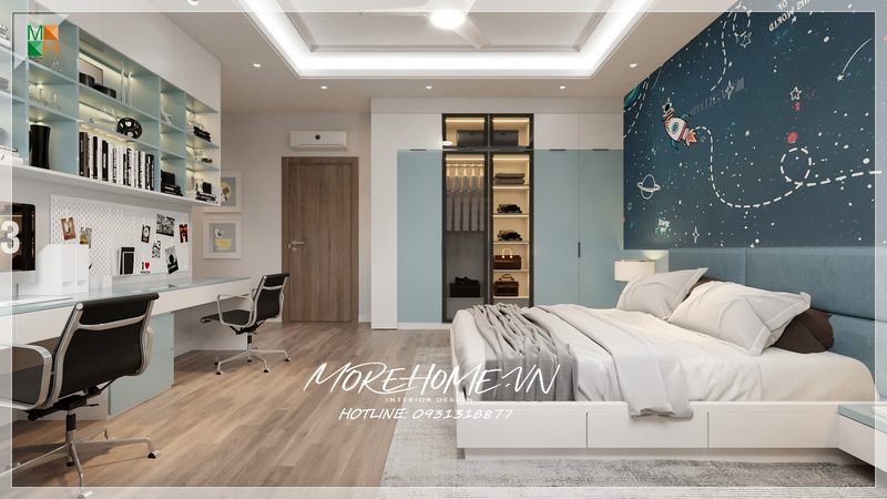 #19 Công trình thiết kế phòng bé trai căn hộ 3D đẹp, sinh động 2022-2024