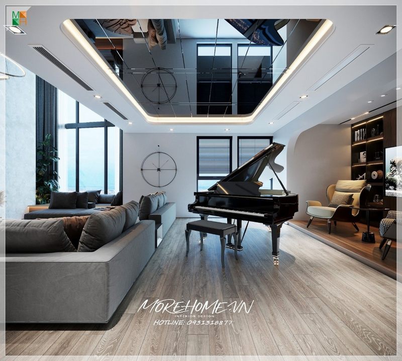 Trang trí phòng khách nội thất hiện đại tiện nghi vẻ đẹp thẩm mỹ cao cho không gian
